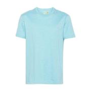 Clear Blue Crewneck T-shirt med Signatur Pony Broderi