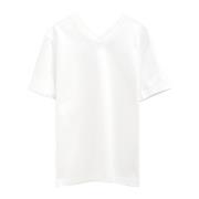 Hvid Bomuld T-Shirt til Kvinder