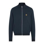 Navy Blå Zip-Through Sweatshirt