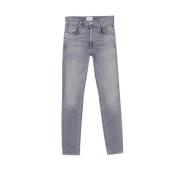 Skinny Mid Rise Faded Jeans