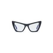 Stilfulde sorte blå blok optiske briller
