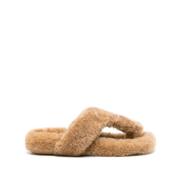 Shearling Brun Sandaler