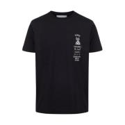 Sort T-shirt med logo