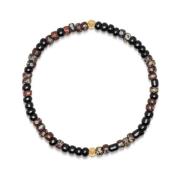 Wristband with Dark Japanese Miyuki Beads