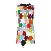 Multifarvet hæklet Fiona kjole
