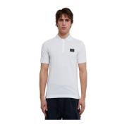 Hvid Bomuld Polo Shirt fra D&G