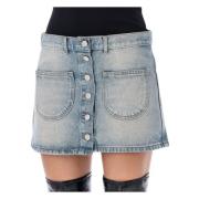 Denim Mini Nederdel