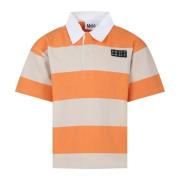 Multifarvet Stribet Polo Shirt
