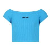 Lysblå kortærmet T-shirt