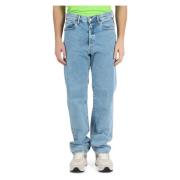 Straight Fit Fem Lomme Jeans
