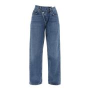 Vintage Criss Cross Denim Jeans