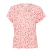 Emeliepw Ts Top & T-Shirt, Claret Red Mini Flower