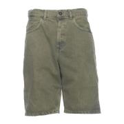 Stone Bermuda Denim Shorts
