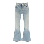 Western Style Crop Bootcut Jeans