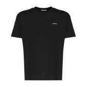 Logo Print Crew Neck Sort T-shirts og Polos