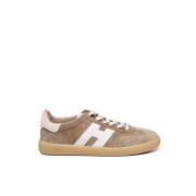 Beige Sneakers i Ruskind