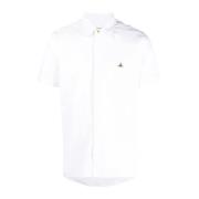 Hvid kortærmet skjorte