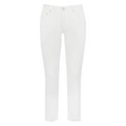 Slim Fit Hvide Denim Bukser