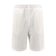 Hvide Shorts med Elastisk Linning