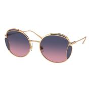 LA MONDAINE Sunglasses Rose Gold/Blue Pink