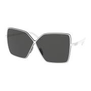 Hvid/Mørkegrå Solbriller