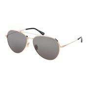 DASHEL-02 Sunglasses in Shiny Rose Gold/Grey
