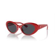 Solbriller i rød/mørkegrå