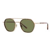Pale Gold/Green Sunglasses AR 6146