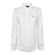 Hvid Button Front Skjorte