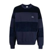 Blå Stribet Sweater