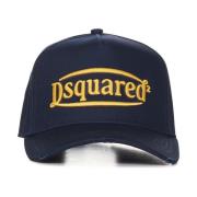 Blå Justerbar Logo Broderet Hat