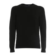 Merino Uld Rundhals Sweater Sort
