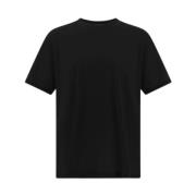 Jersey Crepe T-shirt i Sort