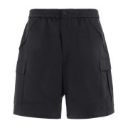 Sorte Bermuda Shorts - Regular Fit - Egnet til Varmt Vejr - 100% Bomul...