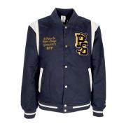 Navy Varsity Jacket Streetwear Mænd