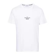 Grafisk Logo T-shirt Hvid