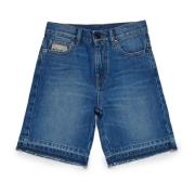 Vintage Blå Denim Shorts