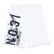 Fleece shorts med Icon Splatter grafik