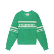 Grøn Hæklet Langærmet Sweater