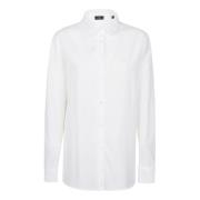 Hvid Oxford Boyfit Skjorte