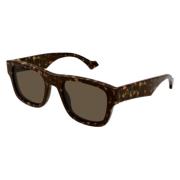Firkantede solbriller Havana Tortoise Style GG1427S