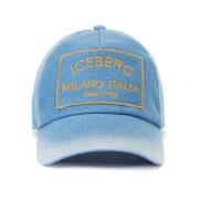 Denim Baseball Hat med Logo