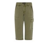 Cro Capri W Leg Pocket Shorts Knickers 6103/448 466-Green