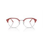 Silver Red Eyewear Frames