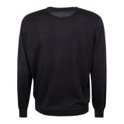 Klassisk Blå Silke Cashmere Sweater
