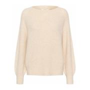 Misty Rose Strik Pullover Sweater