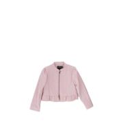 Pink Junior Logo Front Zip Jacket