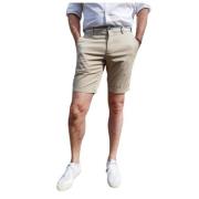 Stretch Cotton Chino Bermuda Shorts