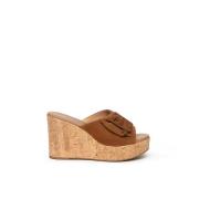 Brun læder sandaler