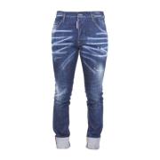 Slim Fit Blå Jeans